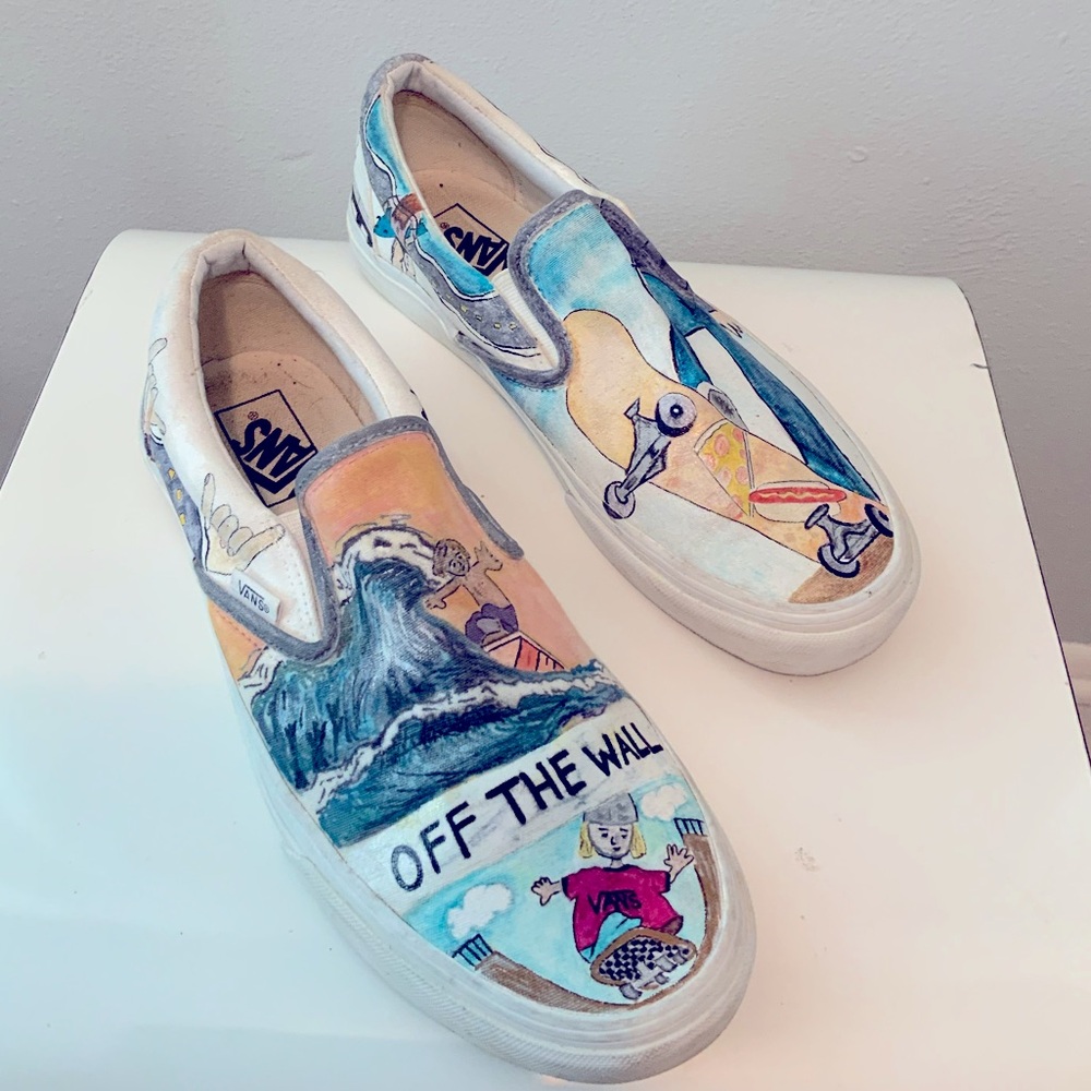 Vans Slip-On Skateboard Art Sneakers - Multi